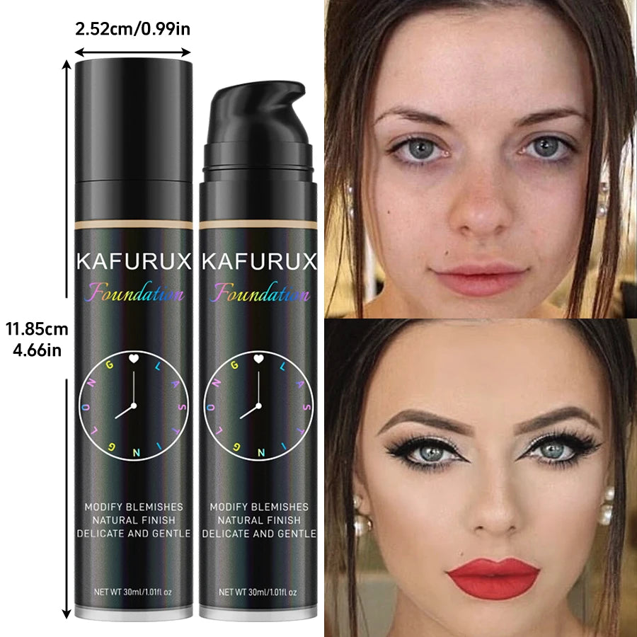 8 cores base líquida corretivo eficaz à prova d água resistente ao suor rosto coreano maquiagem profissional rosto base cosméticos presente